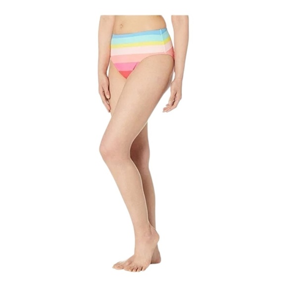 La Blanca Striped Bandeau High Waisted Bikini NWOT - Picture 5 of 9